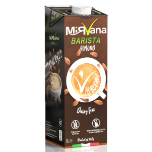 Exp Date: 20/02/2026 | นมอัลมอนด์ – Mirvana Barista ผลิตภัณฑ์นมจากพืช ปราศจากนมจากอิตาลี – ไม่เติมน้ำตาล