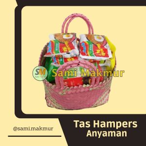 Tas Anyaman Plastik LURIK TANGGUNG Bahan Tebal untuk Hampers Parcel Wadah Berkat Muat Kotak Nasi
