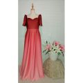 MODERN FILIPINIANA OMBRE DRESS. 