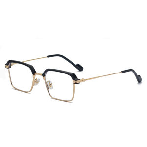 Anti-blue Color-changing Reading Glasses Metal Frame High Definition Fashion Glasses