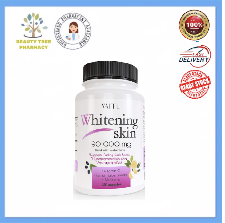 Vaite Whitening Skin 90000mg Glutathione Blend 120 capsules Lazada