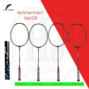 Raket Badminton Original Flex Power Air Speed 11 Bonus Tas Serut