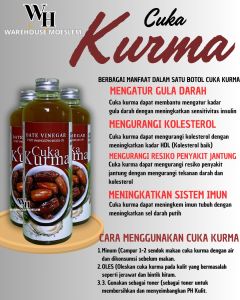 CUKA KURMA ORGANIK KEMASAN 500ML DATES VINEGAR