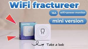 SMATRUL 16a Tuya Mini Diy Smart Switch Wifi Push 2 Way Module  Genie  Home Alexa 220v