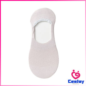 CeeJay ถุงเท้าข้อสั้น ผ้าโพลีเอสเตอร์ แบบบางพิเศษ ระบายอากาศ กันลื่น สําหรับผู้หญิง Boat socks
