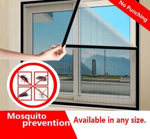 Anti-mosquito window screen mesh door plastic screen adjustable nylon fine mesh anti-mosquito screen mesh