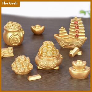 [The Gesh] Feng Shui Auspicious Fa Cai Money Tree Ingot Bag Lucky Fortune Spring Festival Mascot Desktop Ornament Car Home Decor Craft