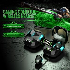 TWS G-7S Headset Bluetooth Wireless Gaming Low Delay Earphone dengan Mikrofon