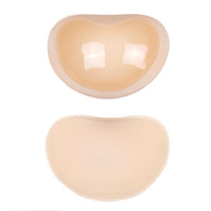 Women Enhancer Chest Pad Safety Silicone Gel Sponge Soft Push Up Strapless Bras Padding