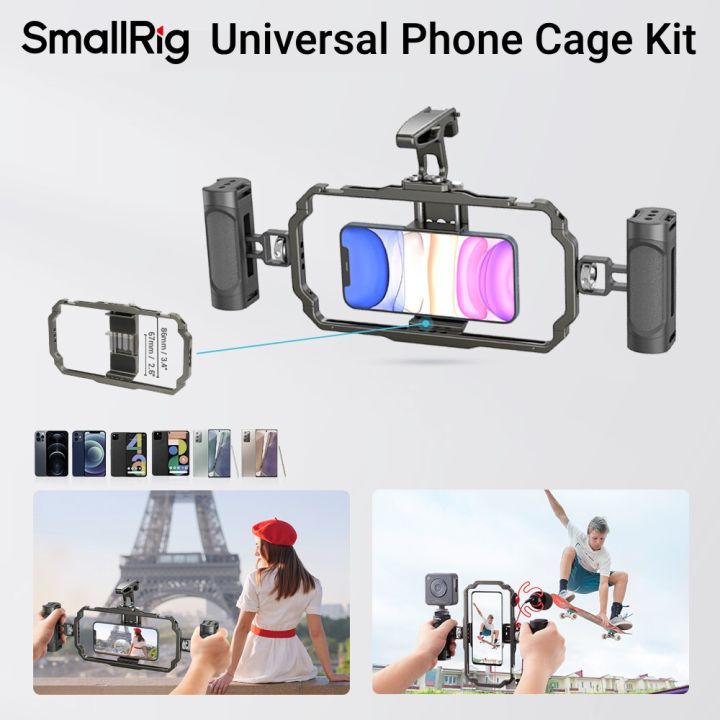 SmallRig Universal Mobile Phone Cage Kit Handheld Phone Cage Rig