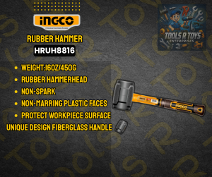 INGCO RUBBER HAMMER | HRUH8816 | TOOLSRTOYS | ING-HANDTOOLS
