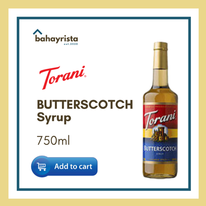 Torani Butterscotch Syrup 750ml Lazada PH