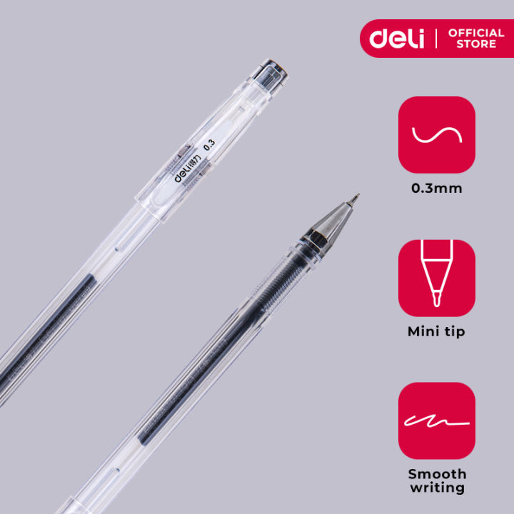 Deli S40 Mini Tip Gel Pen Smooth Writing Black 1PC Lazada PH