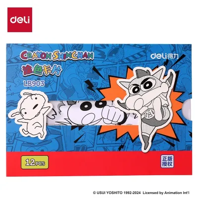 Deli x ShinChan Kertas Mewarnai 12 Lembar LB903