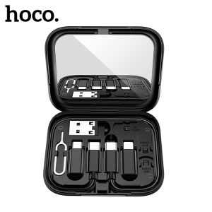 [Giao hàng chính thức 24 giờ] hộp đựng và Bộ dây cáp sạc điện thoại đa năng 6 trong 1 USB C sang type-C sạc nhanh USB 100% u114 pd66w chính hãng cho Android/IOS