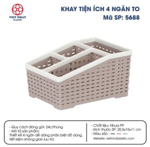 KHAY TIỆN ÍCH 4 NGĂN LỚN 5688 CỦA VIỆT
