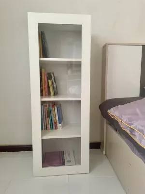 Transparent Door Display Cabinet Storage Cabinet – Simple Acrylic Storage Rack for Bedroom Office