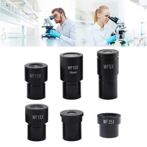 Small Biological Microscope Eyepiece School Science Educational Optical Microscope Glass Lens WF5X/WF10X/WF15X/WF16X...
