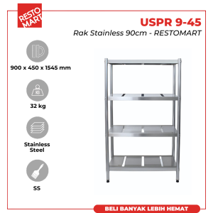 Rak Stainless / Rak Serbaguna / Rack 9-45 UMKM RESTOMART (1418003)(F12)