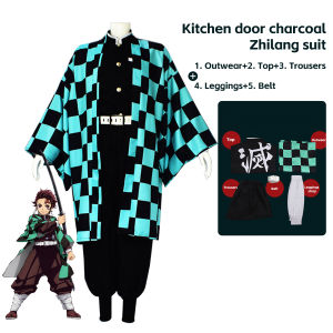 💖Ready stock💖Demon Slayer Costume Kimetsu no Yaiba outfits cosplay Kamado Tanjirou Kamado Nezuko Halloween