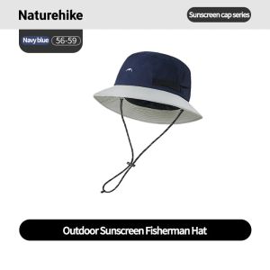 Naturehike Sun Protection Fisherman Hat Camping Hiking Anti-UV Sun Caps Fishing Trekking Mountaineering Bucket Caps Panama Hat