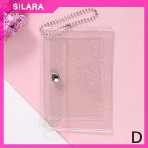 SILARA 1Pc Womens Credit Card Holder Wallet Transparent Waterproof PVC ID Card Wallet