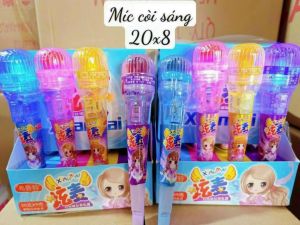 KẸO ĐỒ CHƠI KẸO MÚT MICRO CÓ ĐÈN CÔNG CHÚA VÀ CÒI SIÊU XINH 1 CHIẾC