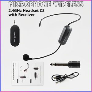 FAST SHIPPING TaffSTUDIO Microphone Wireless Imam Sholat Jarak Jauh Suara Jernih dengan Receiver