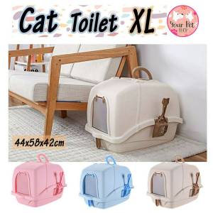 Aspet ห้องน้ําแมว Size XL แถมฟรีที่ตักทราย ขนาด 48x58x42 cm