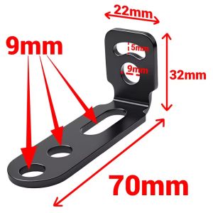4Pcs Universal Motorcycle LED Spotlight Bracket Carbon Steel Fog Light Holder Clamp Mount Support for Electric Bike Moto Accessories