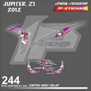 JUPITER Z1 2012 (COD) STIKER STRIPING MOTOR YAMAHA JUPITERZ1 HOLOGRAM DAN TRANSPARAN IP PROJECT