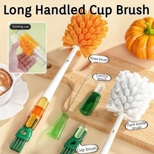 [One cleaning is equivalent to five] 5-in-1 Long-handled Cup Brush Multi-Function Brush Bottle Cleaning Kitchen Cleaning Accessories