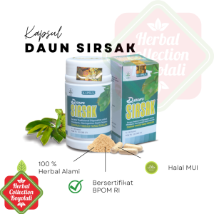 TAZAKKA Kapsul Daun Sirsak Herbal Alami - Penghilang Benjolan/Kista/Tumor 60 Kapsul