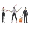 In Stock 8pcs/set Anime Chainsaw Man Action Figures 11.5cm Pvc Model Overcome Evil Chainsaw Demon Dog The Second Version Collection Kids Toy. 