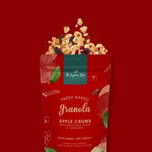 TheOrganicStop Apple Crumb Granola Sereal Makanan Sarapan Sehat 75gr
