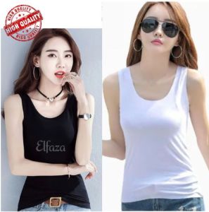 Sportswear basic tanktop wanita women jersey baju senam lari gym yoga