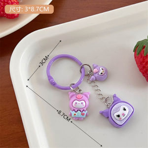 Gantungan Kunci 三丽鸥可爱钥匙扣 Sanrio Cute Keychain 爆款可爱卡通挂饰儿童礼物钥匙圈 DIY Key Holder Gift Bag Accessories