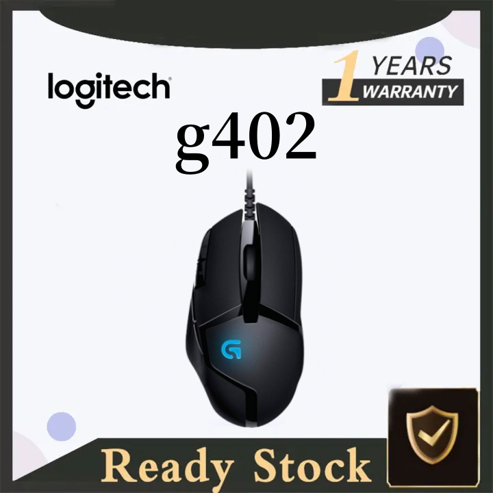 【100% Original】Logitech G402 Hyperion Fury Wired Gaming Mouse, 4,000 ...