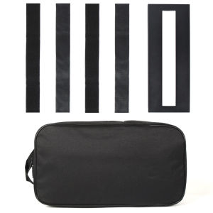 Small Guitar Effect Pedal Board Aluminum Alloy 14.96x5.71 Inch Guitar Pedal Board with Carrying Bag Effect Pedalboard