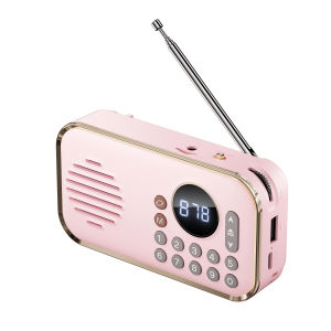 Wireless Bluetooth Speaker Stereo with Multi-band Radio HIFI Sound Support BT USB Drive TF Card Vintage Portable Sound