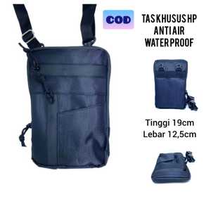 Tas Slempang Pria Tas Hp Bahan Kanvas Tahan Air Watter Proof