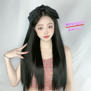 Wig Bando Pita Cantik Wanita Simple Elegan Korean Version / Wig Bandana Rambut Panjang Wanita