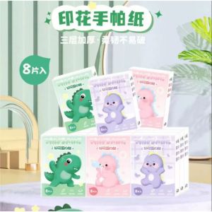 27HH Tisu Kering Tebal Gambar Lucu Tisu Travel Mini Facial  Tissue Travel Pack Tisu 1 Pack isi 8