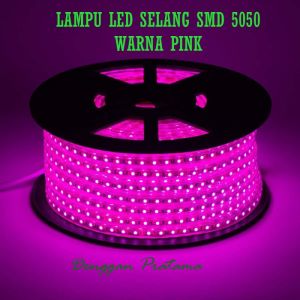 PER ROL 100M LAMPU LED STRIP SELANG 5050 1 MATA AC 220V INDOOR OUTDOOR PER ROL 100M