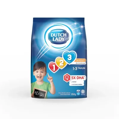 DUTCH LADY GUM 123 HONEY 850G X 3