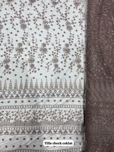 Kain Tille Check Meteran Bahan Pakaian Premium Bisa COD