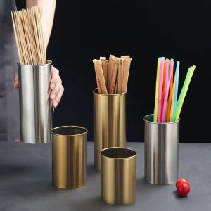 RJQFNG Thép không gỉ Ống đựng đũa Có thể sử dụng cho nhiều mục đích khác nhau. Mượt mà Xô đựng xiên tre Sáng tạo Giá đỡ que thơm Vật phẩm tiện ích
