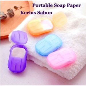 Flower Fragrance Soap Paper Disposable Portable Hand Washing Soap Travel Soap Shower Room Kitchen Kertas Sabun 20PCS