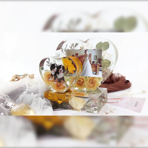 Large Silicone Picture Frames Resin Molds Heart Shape Silicone Epoxy Molds for DIY Photo Silicone Tool Home Table Decor