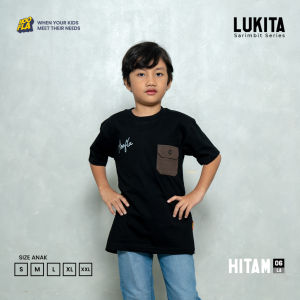 𝐇𝐎𝐎𝐅𝐋𝐀 𝐊𝐈𝐃𝐒 - Kaos Couple Family Lukita Sarimbit Series Hitam